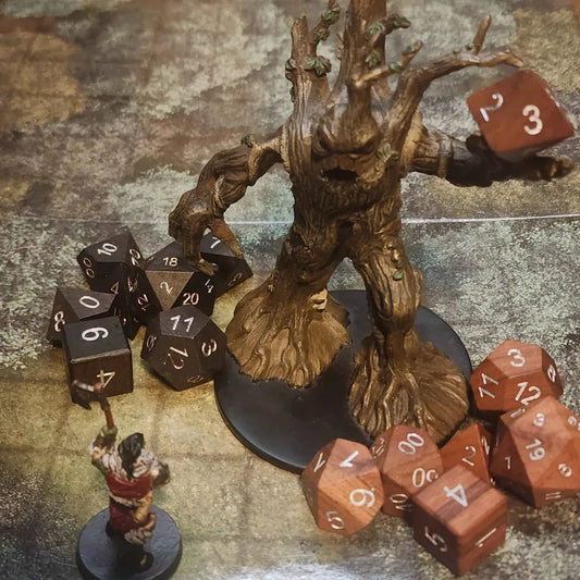 Dryads Revenge Wooden DnD RPG Dice Set