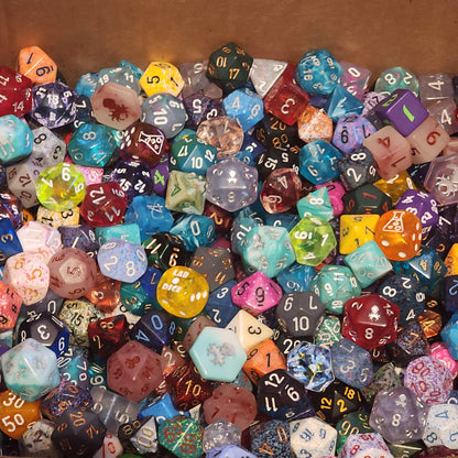 Goblin Mystery Dice Set | Random RPG & DnD Polyhedral Dice with Bag | TTRPG Dice Grab Bag | Free Loot and Shipping 35+