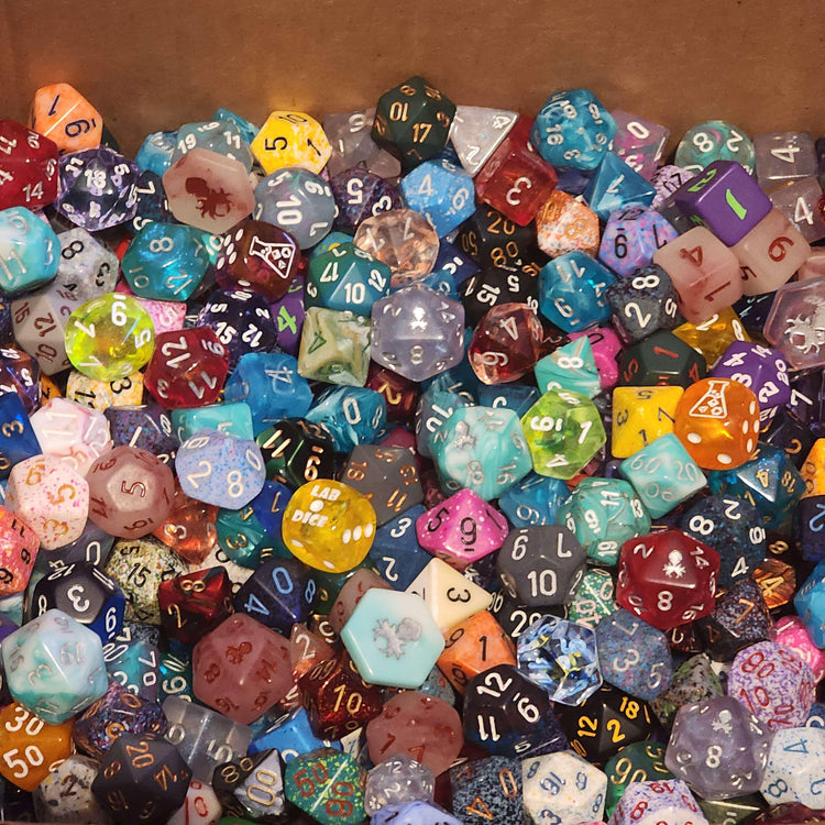 Goblin Mystery Dice Set | RPG Polyhedral DnD Dice with Loot Sack
