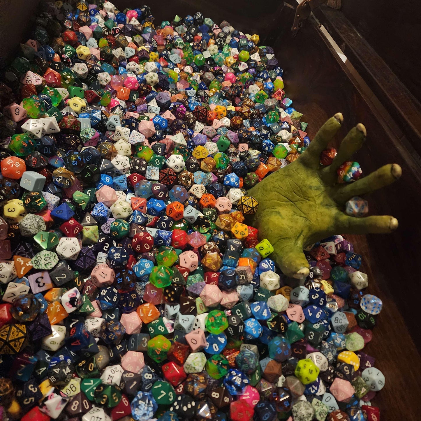 Goblin Mystery Dice Set | Random RPG & DnD Polyhedral Dice with Bag | TTRPG Dice Grab Bag | Free Loot and Shipping 35+