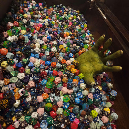 Goblin Mystery Dice Set | Random RPG & DnD Polyhedral Dice with Bag | TTRPG Dice Grab Bag | Free Loot and Shipping 35+