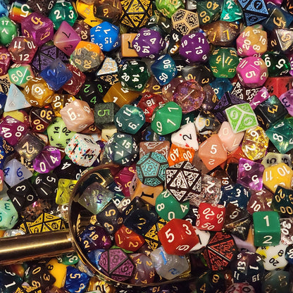 Chaos Goblin Dice Scoop with Bag | TTRPG Mystery Gift Bag | 500+ Curated Styles for DnD | Free Shipping 35 | Metal | Resin | Gemstone