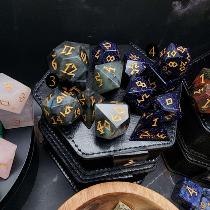 Gemstone Crystal RPG Dice Set | Includes Box and Loot!