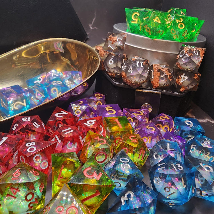 Loot Goblin’s Rift Relics | Liquid Core RPG & DnD Dice Set