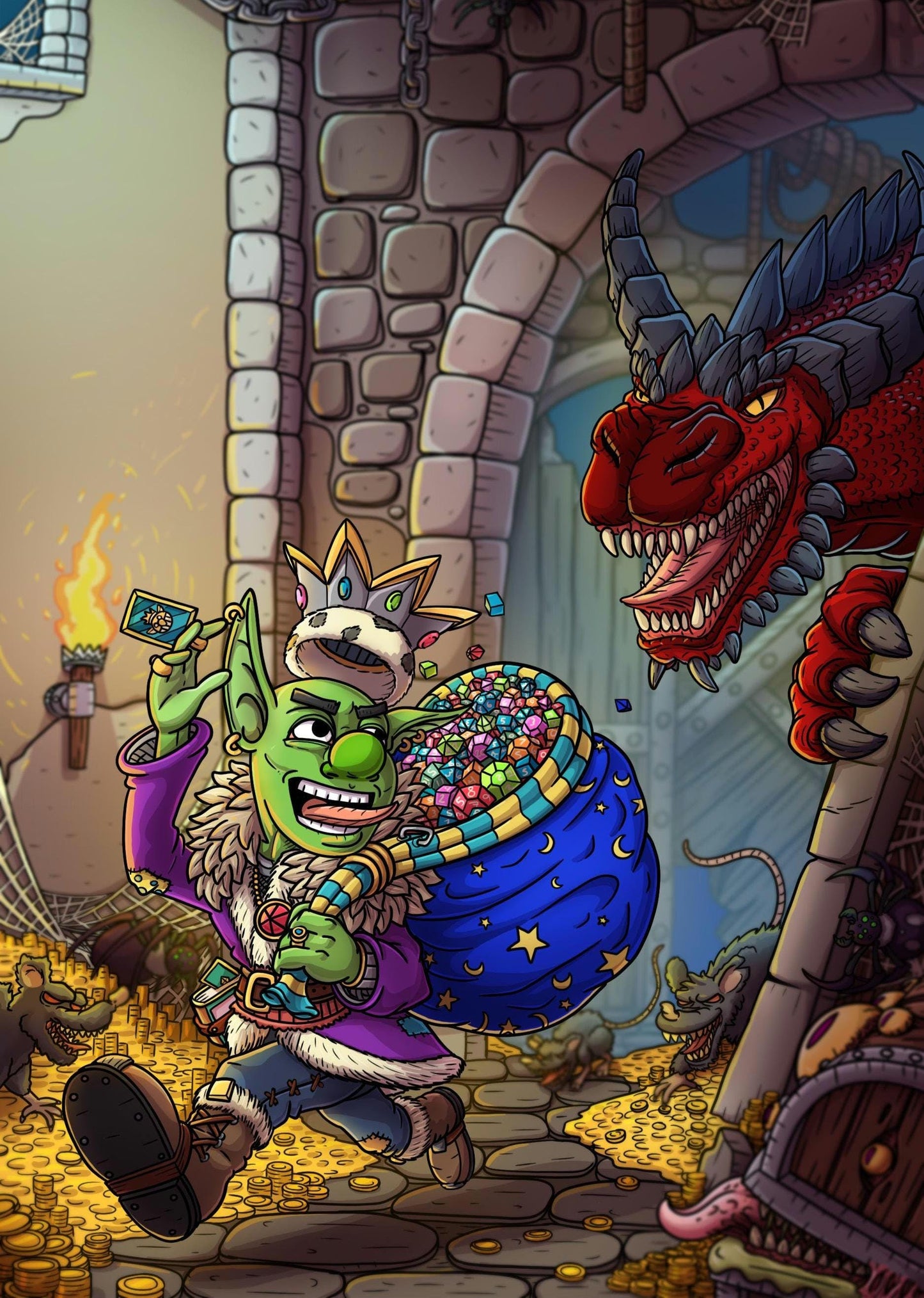 Gemstone Crystal RPG Dice Set | Includes Box and Loot!