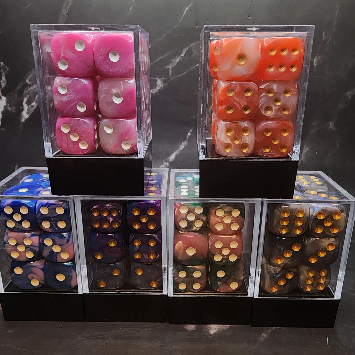 Dice of the 20 Faiths - Colorful 16mm Dice for Wargames, DnD, RPGs