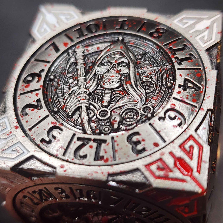 Metal Cube Spinner Dice | TTRPG Dice | DnD, Pathfinder | Includes Loot | Ships Free 50+