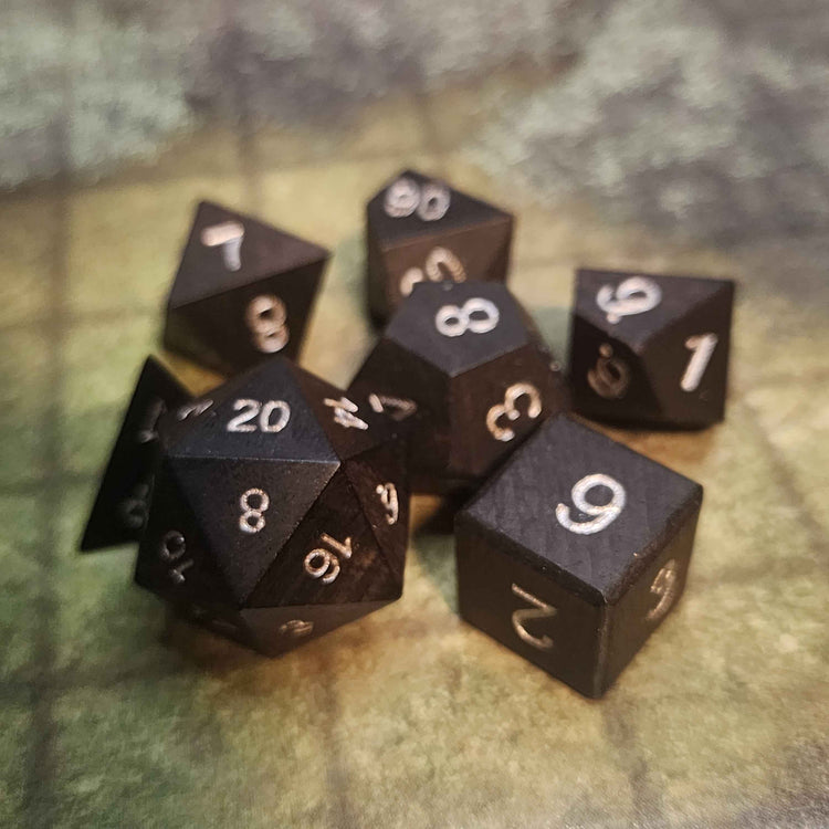 Dryads Revenge Wooden DnD RPG Dice Set