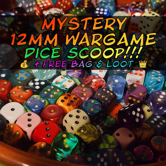 Loot Goblin’s 12mm D6 Dice Scoops | Wargaming Loose D6 + Free Loot