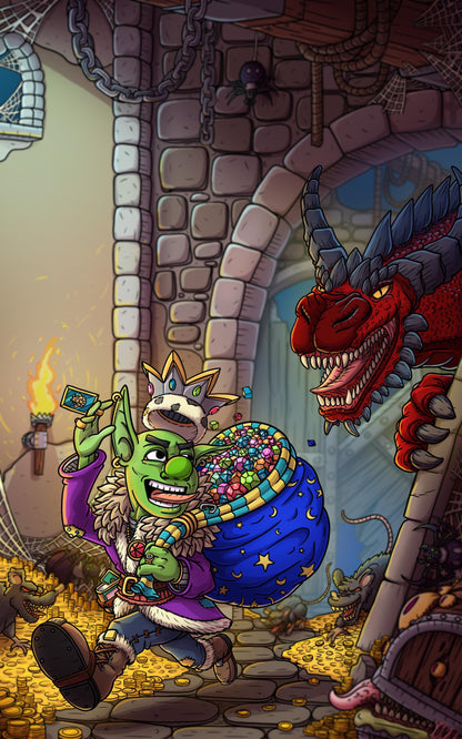 Metal Cube Spinner Dice | TTRPG Dice | DnD, Pathfinder | Includes Loot | Ships Free 35+