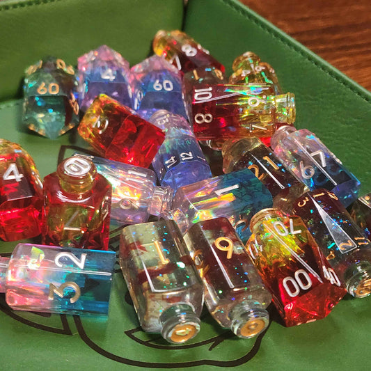 Dream Elixirs - Resin Bottle DnD Dice!