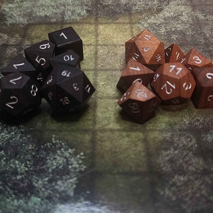Dryads Revenge Wooden DnD RPG Dice Set
